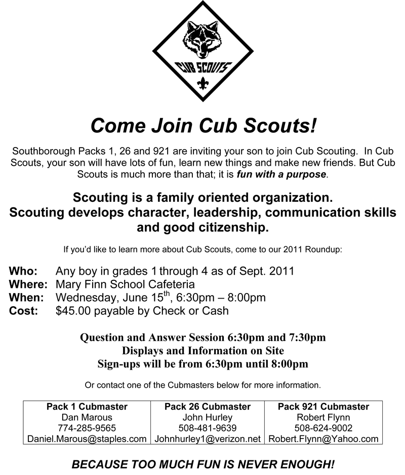  Printable Cub Scout Recruitment Flyer Template Printable Templates