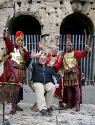 Posted on Facebook, this photo shows Mr. Wrenn on a trip to Italy with the Algonquin Jazz Band and Select Chorus in 2007.