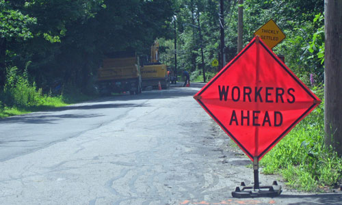 DPW crews on Parkerville Road