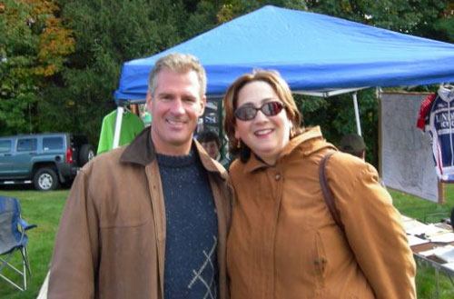 Betsy Rosenbloom with State Senator Scott Brown at Heritage Day (contributed photo)
