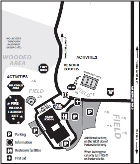 Event map from brochure