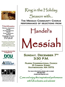 Handel's Messiah poster