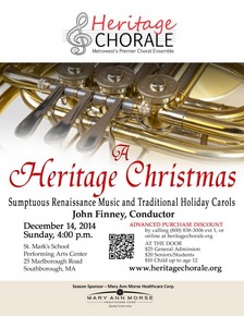 Heritage Chorale flyer