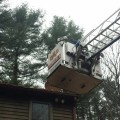 Roof rescue (Photo from Southborough Fire Department's Facebook page)