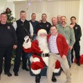 Santa visit to SFD & families (Photo from Southborough Fire Department's Facebook page)