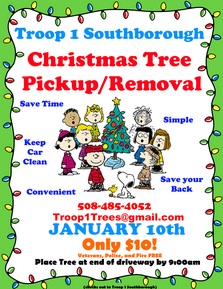 Christmas Tree Pickup flyer