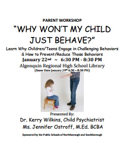 Behavior workshop flyer