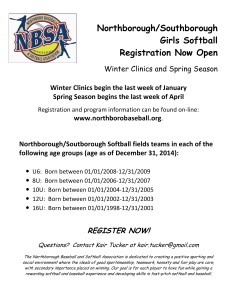 softball registration flyer
