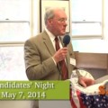 Image from SAM video of 2014 Candidate's Night
