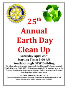 Earth Day clean up flyer