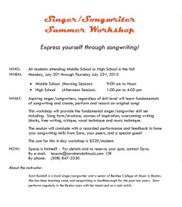 flyer for singer_songwriter_workshop