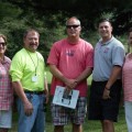 L-R: Carol Willoughby (MRC Coordinator), Matt Braccio (CERT Coordinator), Stoney Brook's Kevin Sullivan, Lt. Neal Aspesi (SEMA Director of Operations), and Sherri Lajeunesse (TeenCERT Coordinator)