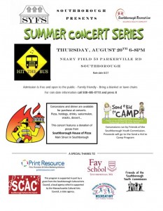 8/20 Summer Concert flyer