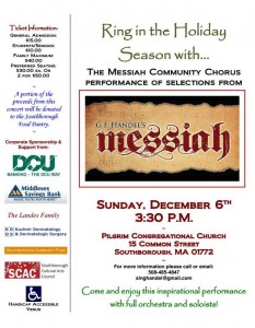 Handle's Messiah Concert flyer