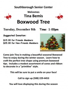 Boxwood Tree flyer