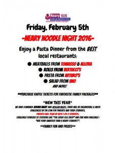 Neary Noodle Night flyer