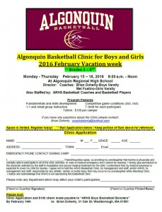 Basketball Clinic flyer