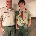Eagle Scout Mark Dyer with Scoutmaster Michael Garand, Troop 92 (contributed photo)