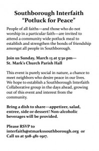 potluck for peace flyer