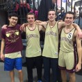 In January, Coach Ken Morin tweeted photo captioned "N Brazer, P Sullivan, M Michaud, and M Burmeister won the D2 State Relay 4x800!"