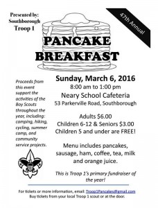 pancake breakfast flyer