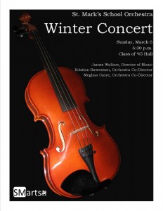St. Mark's Orchestra Winter Concert  flyer