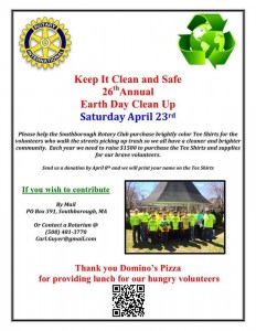 Earth Day Clean Up - contributions