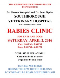 Rabies Clinics flyer