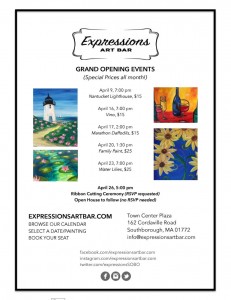 Expressions Art Bar Grand Opening Events