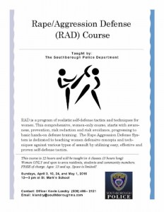 RAD course flyer