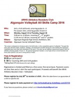 ARHS Girls Volleyball camp and clinic
