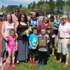 The Schunder Family accepts a commemorative plaque (contributed)