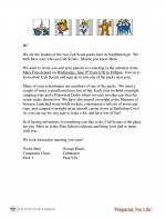 Southborough Cub Scouts recruitment letter