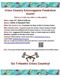 Cross Country Extravaganza flyer