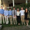 7 of the 9 Southborough Scholarship recipients, L-R: Dillon Ford, Brian Keefe, John Hulton, Troy Fruneaux, Victoria Lagasse, Alex Osetek and Kendall Sweeney.(photo by Mary C. O'Brien)