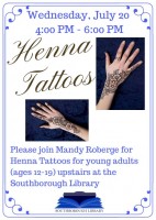 20150713 Henna tattoo flyer