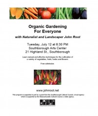 Organic Gardening for Everyone flyer