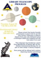 Library telescope program flyer