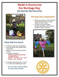 Rotary Club Build-A-Scarecrow event