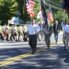 Veterans and officials lead the procession (photo by Joao Melo)