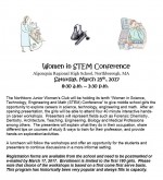 Womin in STEM Conference flyer