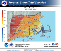 Snowfall map (National Weather Service)