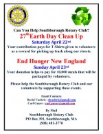 Rotary seeking donations for Earth Day and End Hunger