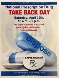 Drug Take Back Day flyer