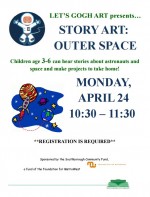 story art van gogh outer space flyer