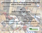 Narcan and Hidden Signs training flyer