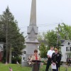Reading of Gettysburg Adress at Civil War monument (photo by Joao Melo)
