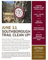 southborough trail clean up flyer