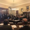Dykema Shea and Paulhus testifying on public safety deal at State House (from Facebook)