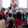 Creature Teachers with Dug the armadillo at library (from Facebook)